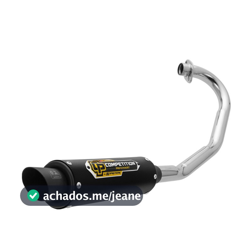 Escapamento Competition Pro Tork Titan/ Fan KS ES 125/ 150 2009 2010 2011 2012 2013 2014 Cromado