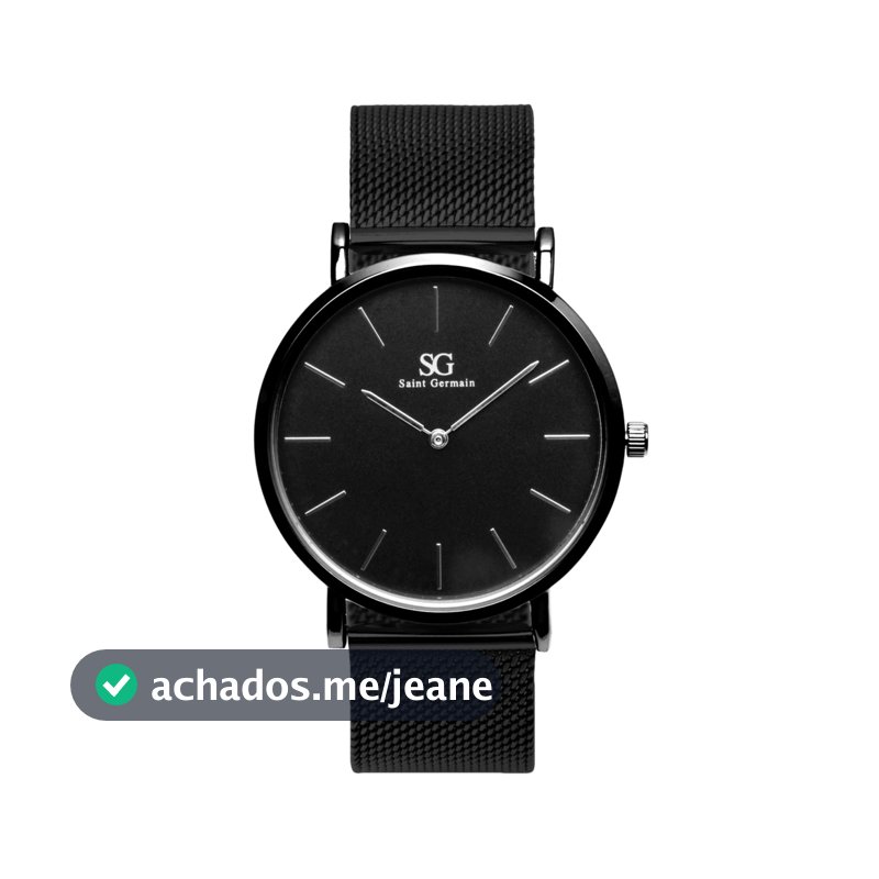 Relógio Masculino e Feminino Houston Full Black Preto 40mm