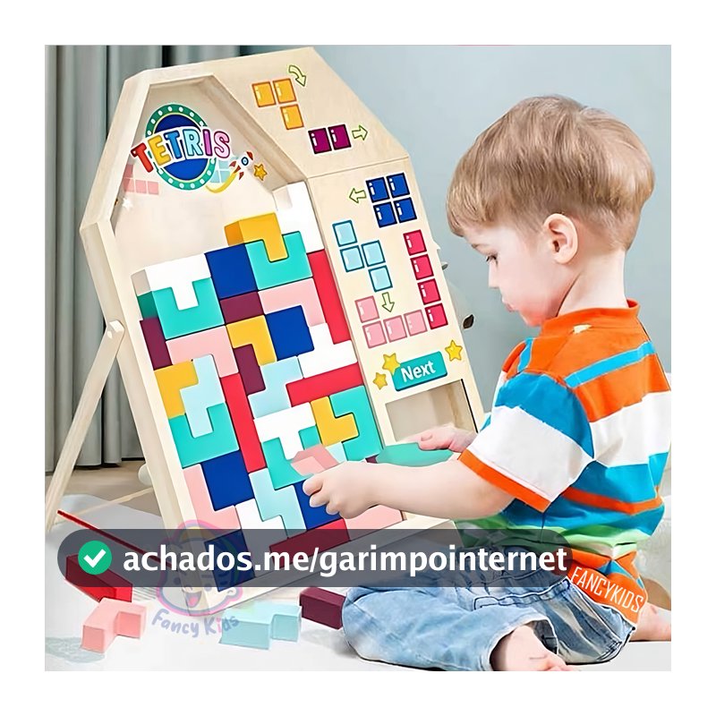 MEDOOSI Tetris Quebra Cabeça madeira 3D Colorido Tangram Brinquedo De Madeira /Jogo Educacional Infantil Blocos de Monta