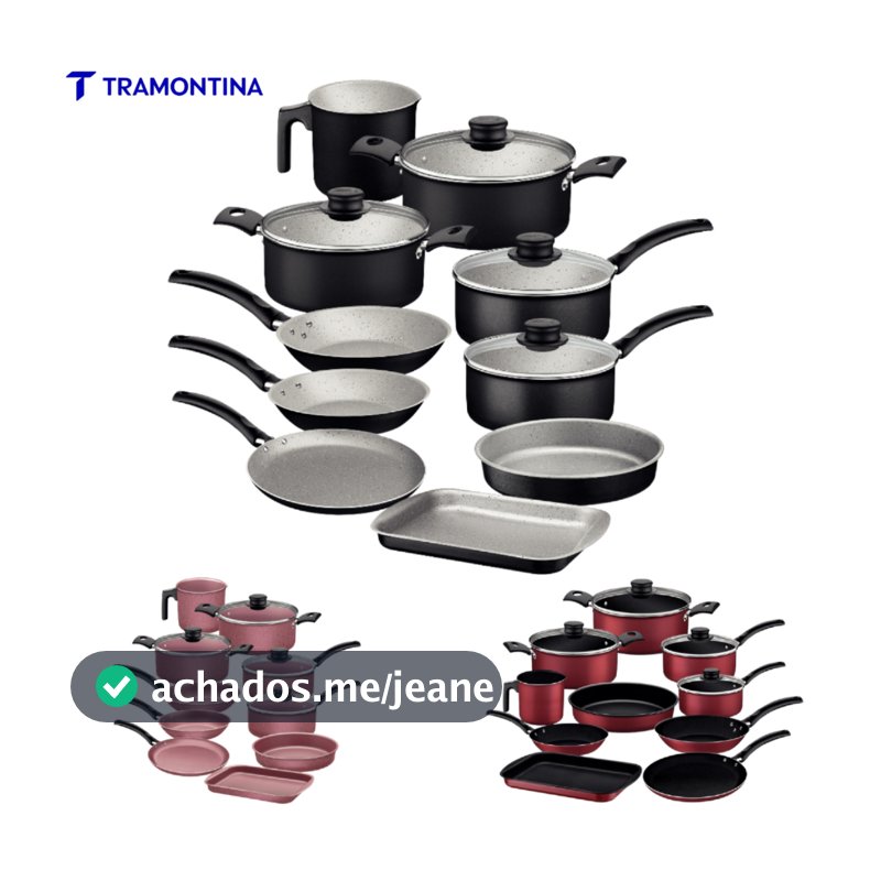 Jogo De Panelas 10 Peças Antiaderente Tramontina Turim Livre Pfoa