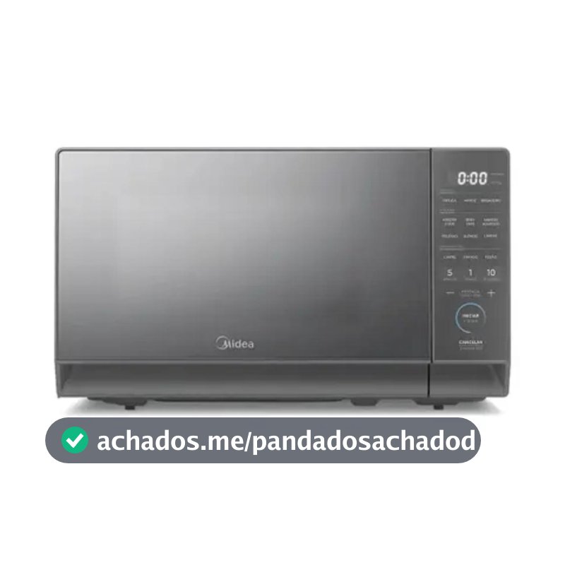 Micro-Ondas Midea MasterCook 20L Porta Espelhada Prata MHP20S2 220V