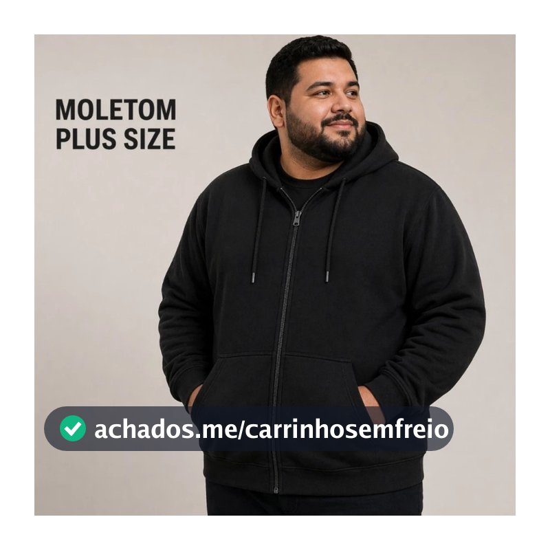 blusa plus size Moletom com Zíper capuz e bolso masculino feminino   G1 G2 G3 G4 G5 G8