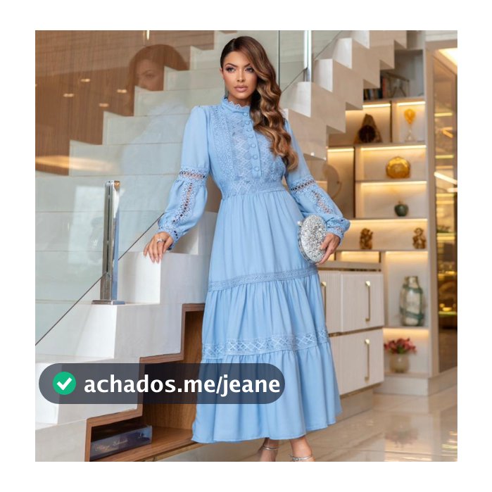 Vestido Beatriz Em Musseline Moda Modesta
