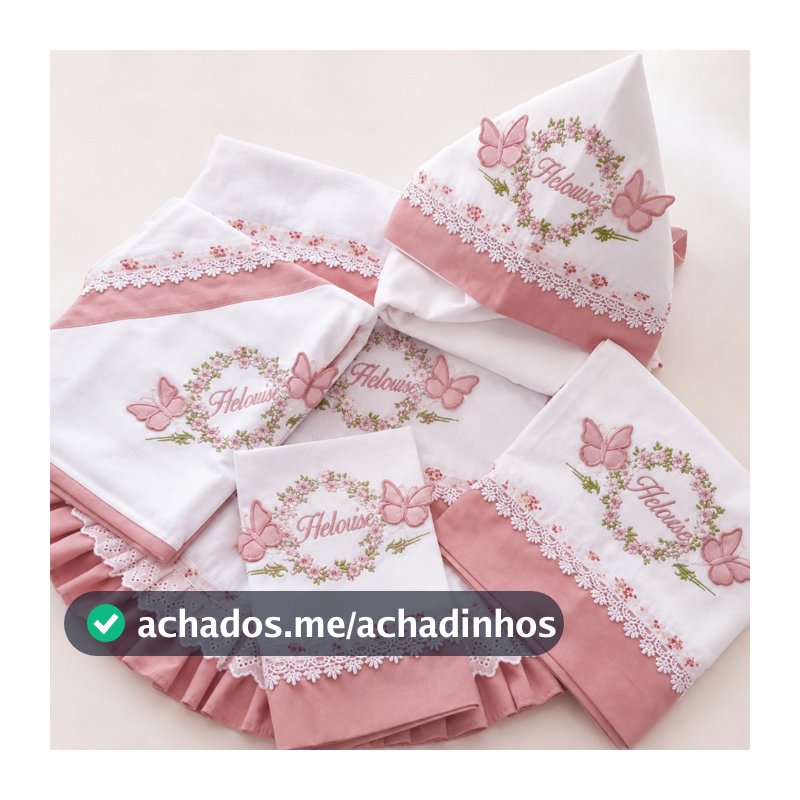 Kit Maternidade 4 peças Bordadas Manta, Toalha, Fralda Passeio e Fralda de Boca Personalizadas