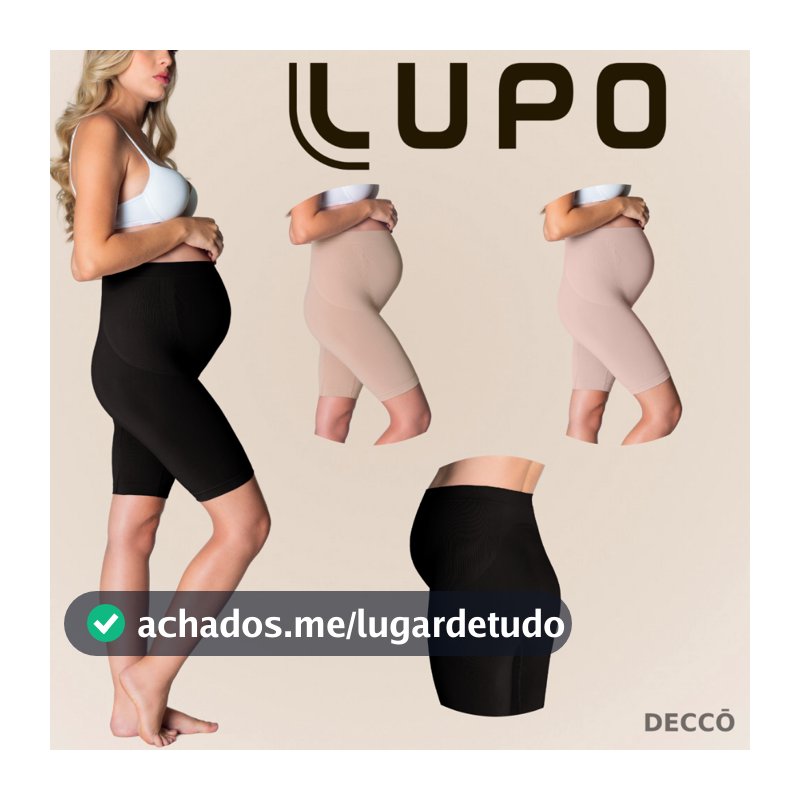 Bermuda Alta Loba Boxer Gravida Gestante Sem Costura Gravidez Lupo Calcinha