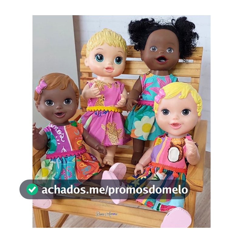 Roupa para bonecas baby alive, little mommy e similares em diversas estampas encantadoras