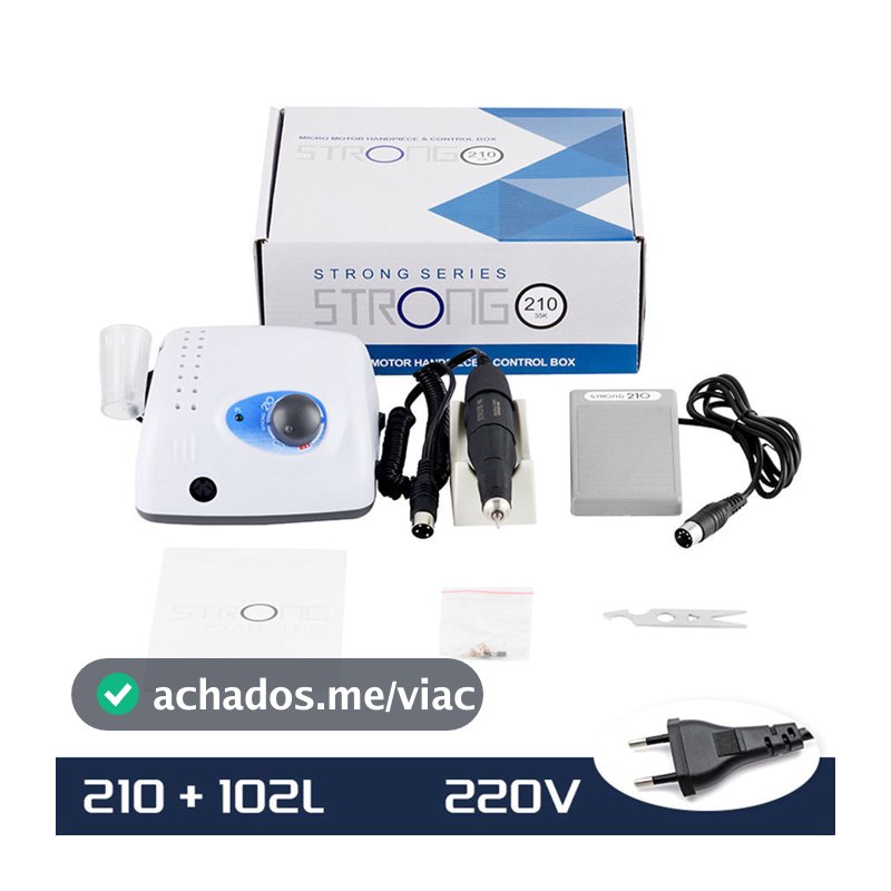 Micro Motor Strong 210 40.000rpm  65w Vire Com A Chave Para 110V / 220V