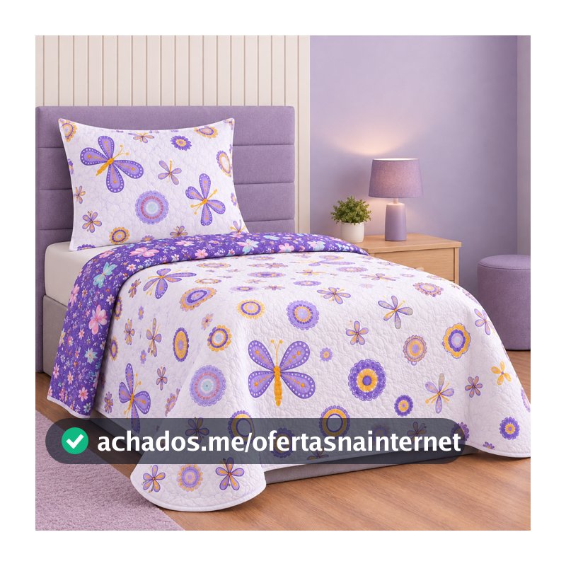 Colcha Cobre Leito Solteiro Studio MIx Premium Matêlado Bouti Kids