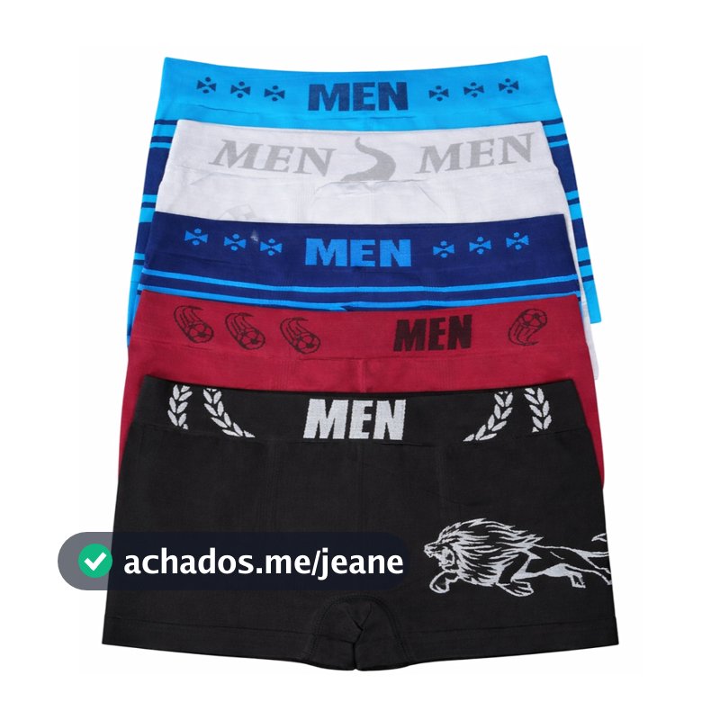 Kit 5 Cuecas Boxer Infantil Juvenil Atacado