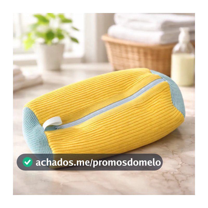 Saco de lavar Tênis sapatos para máquina de lavar roupa Bolsa Anti Deformação 39 x 25cm
