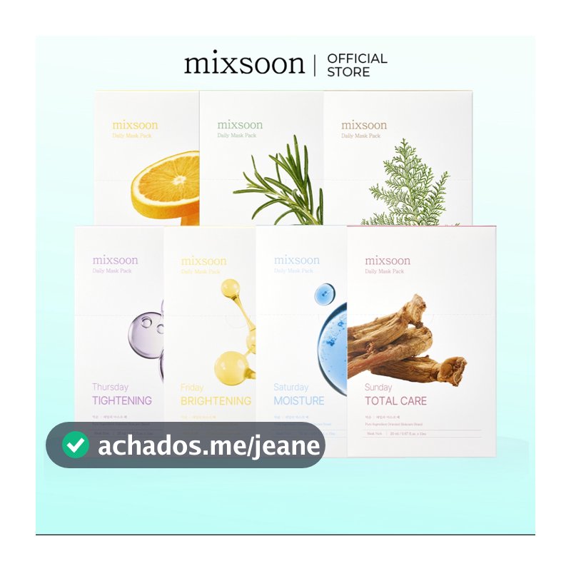 Coleção De Folhas De Máscara mixsoon-Hidratante , Calmante , Iluminador , Vitamina