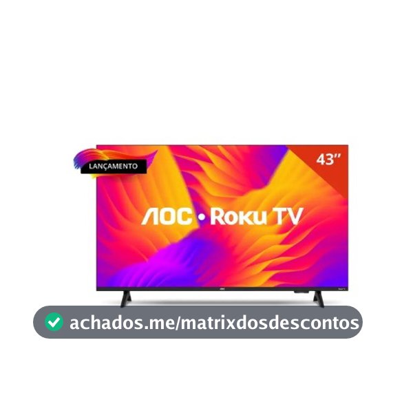 Smart Tv Aoc 43 Led Roku Full 43S5155/78G