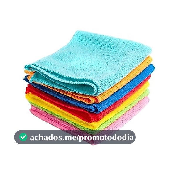 Kit 10 Pano De Microfibra Limpeza Secagem Automotiva