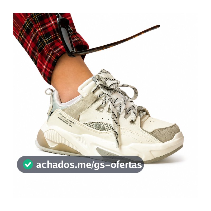 Tênis QIX Missy Feat Urban Hiking Series Branco e Cinza Moda Feminina Streetwear Colorido