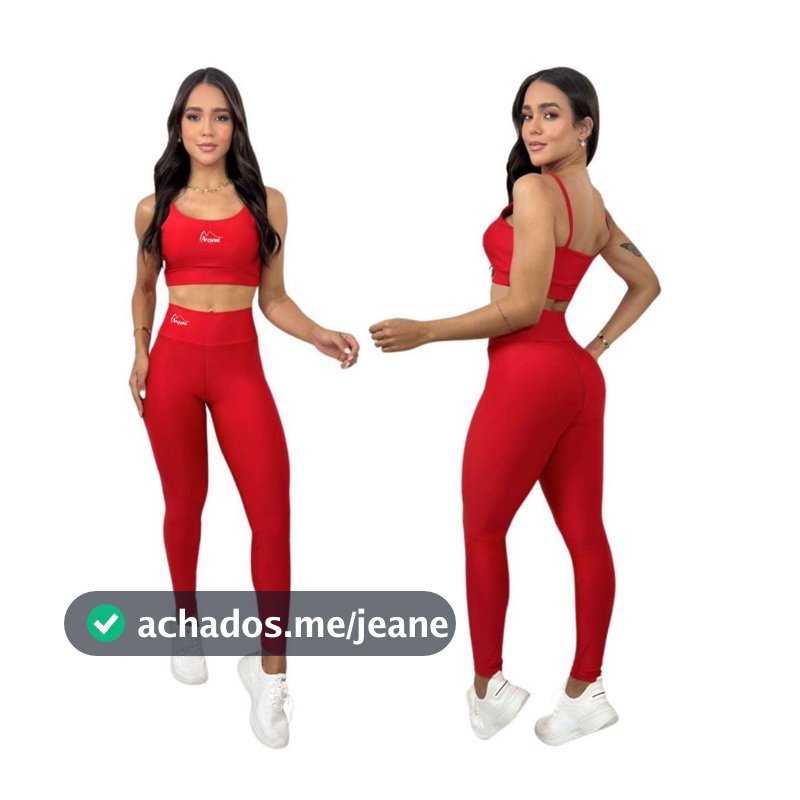 Conjunto de Academia /Corrida Feminino Fitness Calça Legging Zero Transparência Cintura Alta