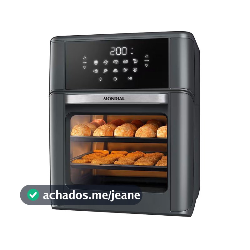 Fritadeira Air Fryer Oven AFON-12L-FG 12L Digital 2000W Mondial