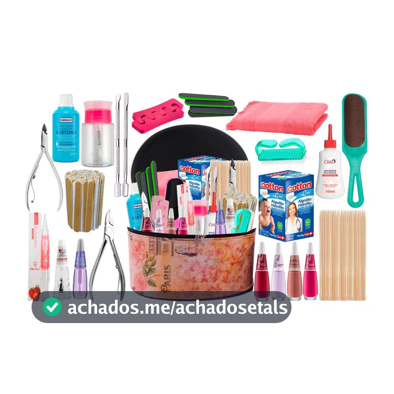 Kit Manicure Completo Profissional E Pessoal + Maleta Nail Design Para Decoração De Unhas Nail Art