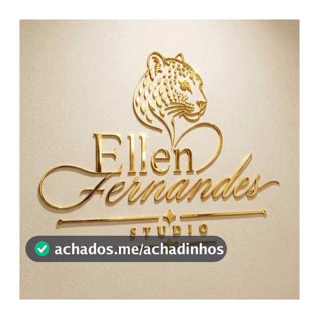 Logo de parede DOURADO, PRATA ROSE GOLD logo acrilico personalizado 2mm