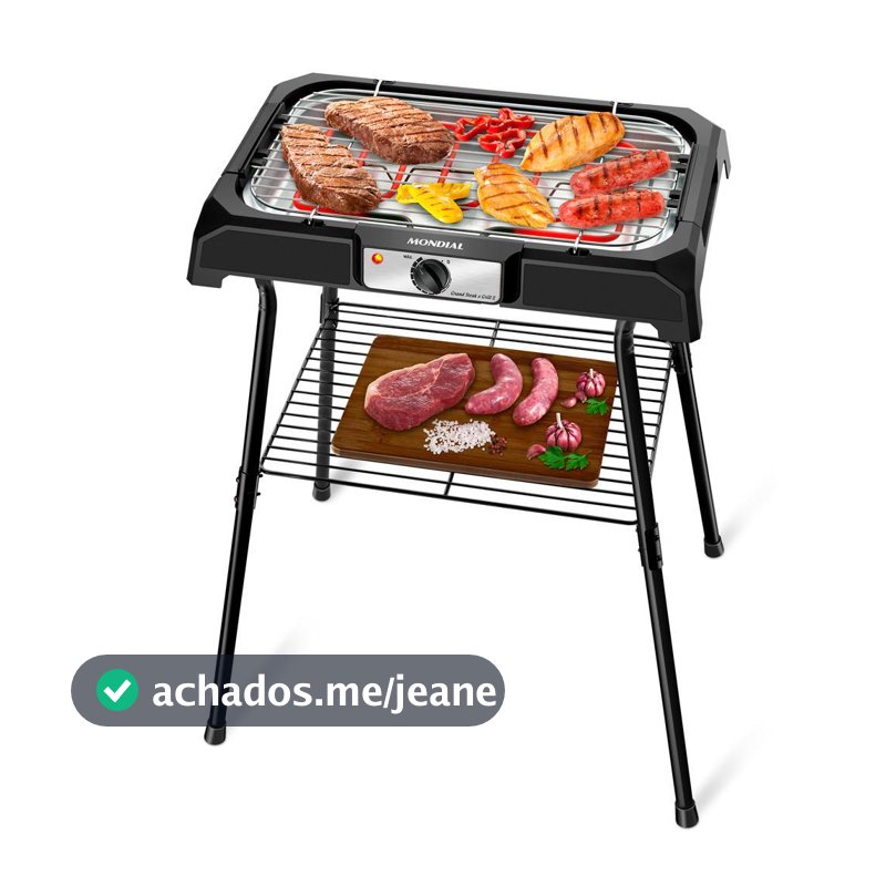 Churrasqueira Elétrica Mondial Preto 2000W CH-06