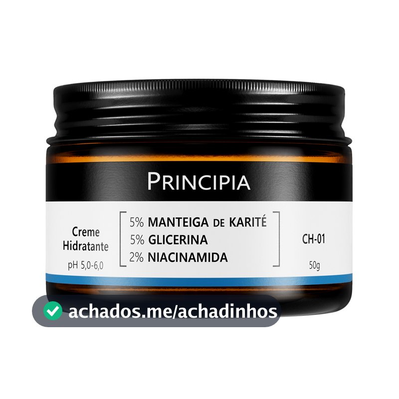 Creme Hidratante Facial 5% Manteiga de Karité + 5% Glicerina + 2% Niacinamida CH-01Principia - 50g