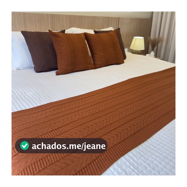 Conjunto Manta Peseira + 2 Capas Amofaldas de Tricot Design Sofisticado e Confortável