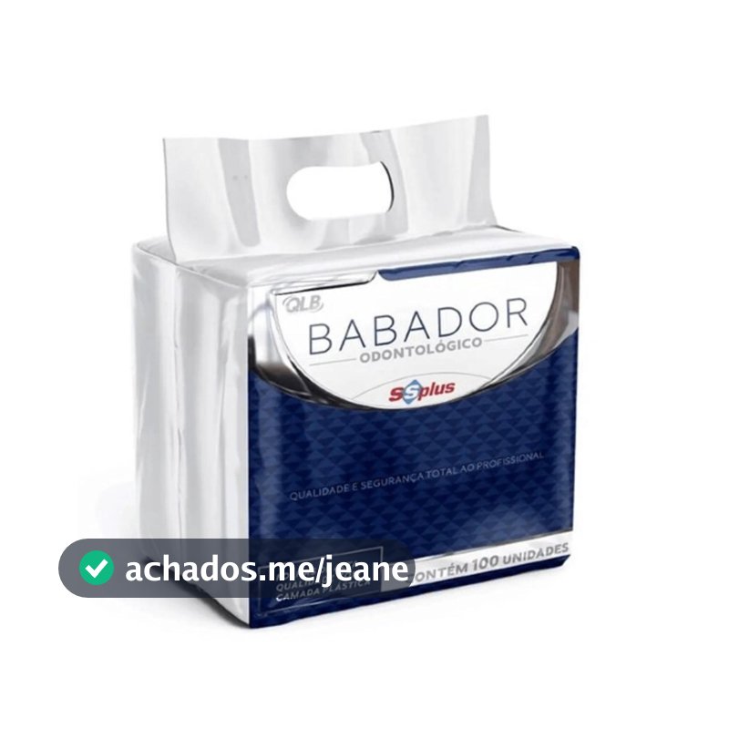 Babador Odontológico +BRINDE MaxClean com 100 unidades + BRINDE