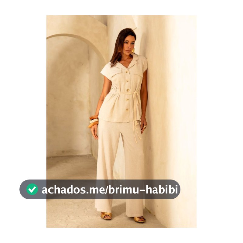 CONJUNTO EM LINHO MISTO – Colete Alongado+ Calça