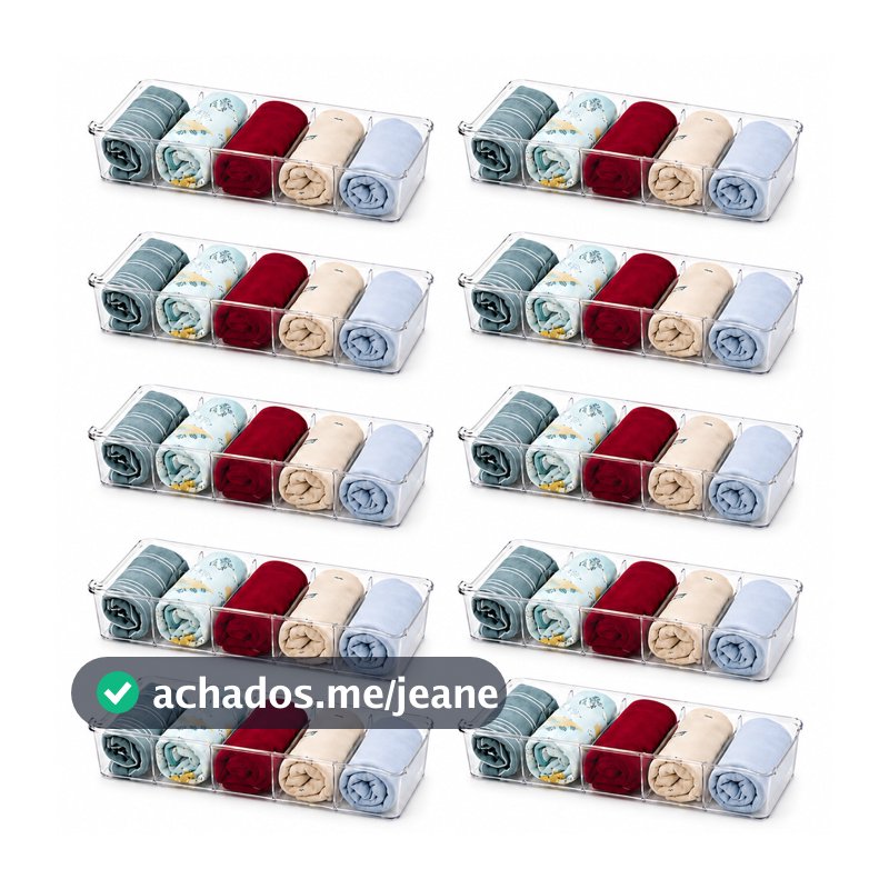 Kit 10 Colmeia Acrílico Organizadora De Calcinhas Organizador De Meias