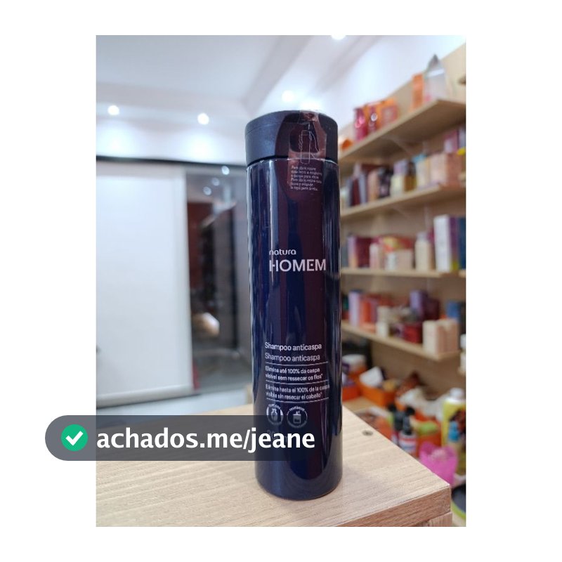 Shampoo natura Homem  ANTICASPA  300 ML