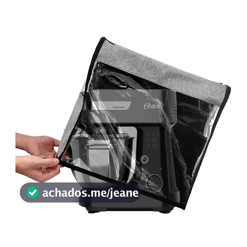 Capa Batedeira Planetária A34cmL38cm P23cm Frente Transparente