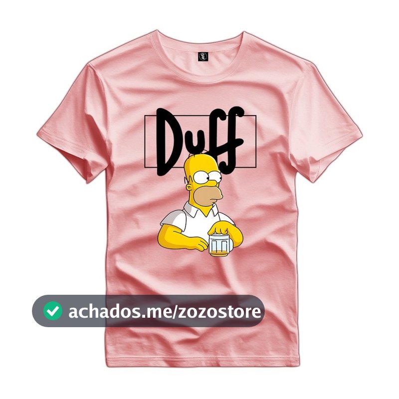 Camiseta Personalizada Homer Simpsons Beer Duff - 10003 Camiseta Feminina Camiseta Masculina