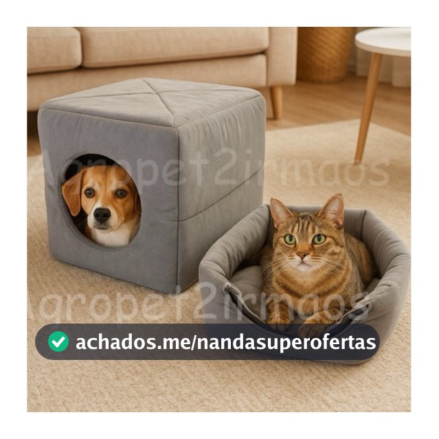 Caminha Pet Toca Iglu 2 EM 1 Cama Para Cães e Gatos Com Almofada