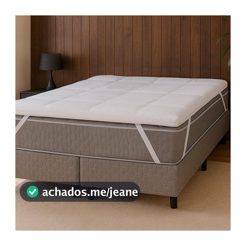Pillow Top Casal Macio de Manta Siliconada Antialérgico 200 Fios BF Colchões