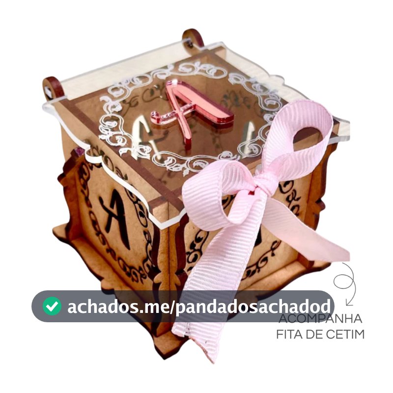 Kit 40 Caixa Lembrancinha Personalizada Chá de Bebê Aniversário Revelação Batizado 15 Anos Debutante