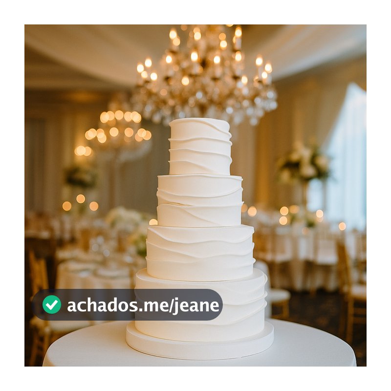Bolo Fake Casamento Ruflado 4 Andares 25,20,15,10 Em EVA Sem Emendas