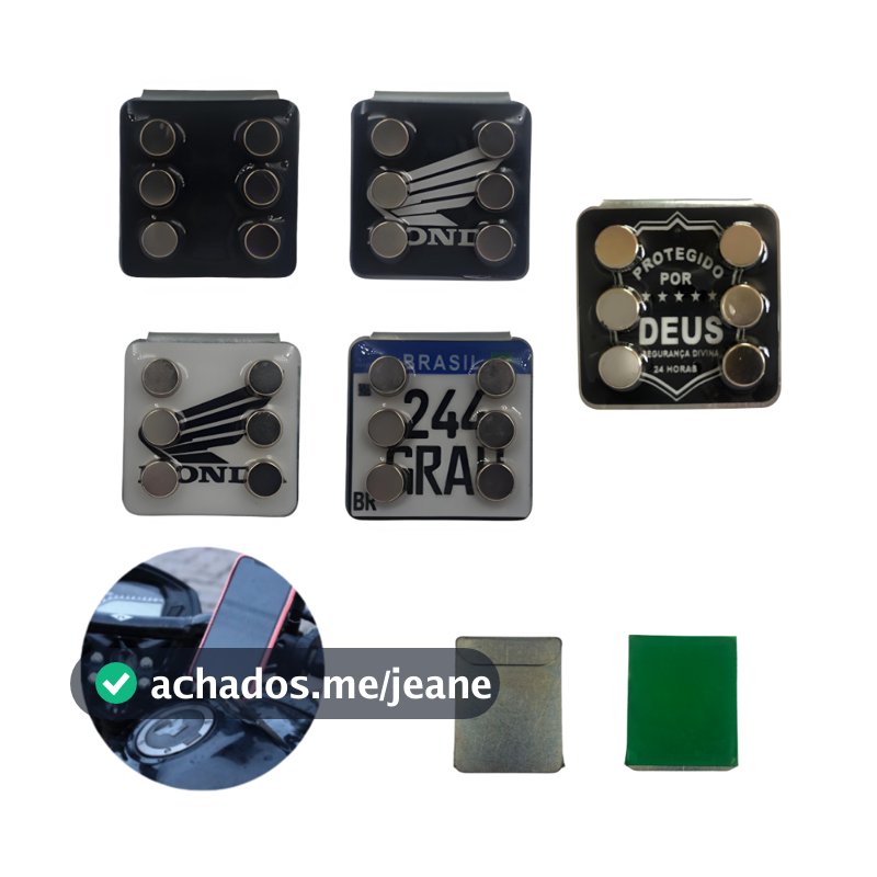 Suporte de Celular Magnético para Retrovisor Moto — Imã Super Forte 6 ímãs Fixação Segura  Universal