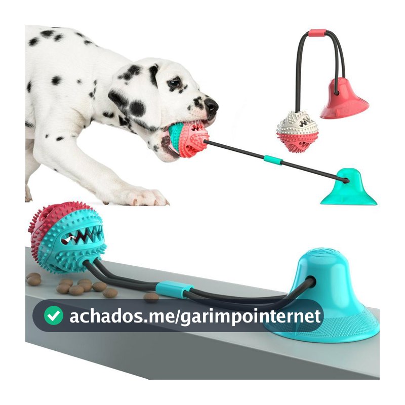 Bola de Brinquedo Interativa Molar Slow Food com Vazamento para Cachorros