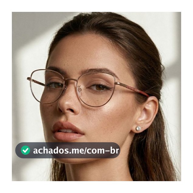 Armação de Óculos de Grau Aniston Gatinho Metal Premium Clássico Retrô Blogueira uv400 Feminino