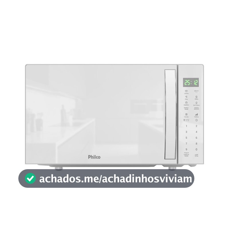 Micro-ondas Philco 28l Pmo31b Limpa Fácil Branco