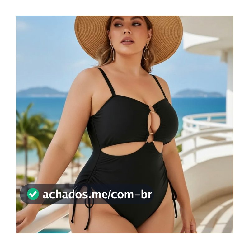 Maiô Biquini ´Plus size Feminino Biquini Cintura Alta Moda Praia