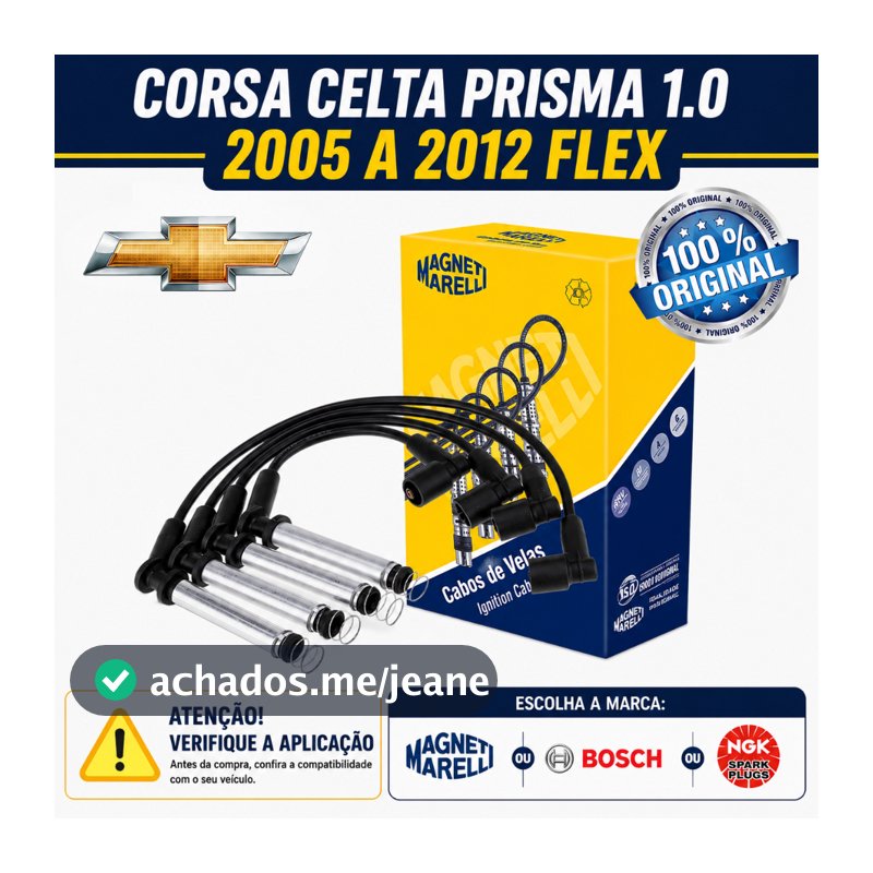 Cabo De Vela Agile Celta Cobalt Corsa Meriva Prisma Spin