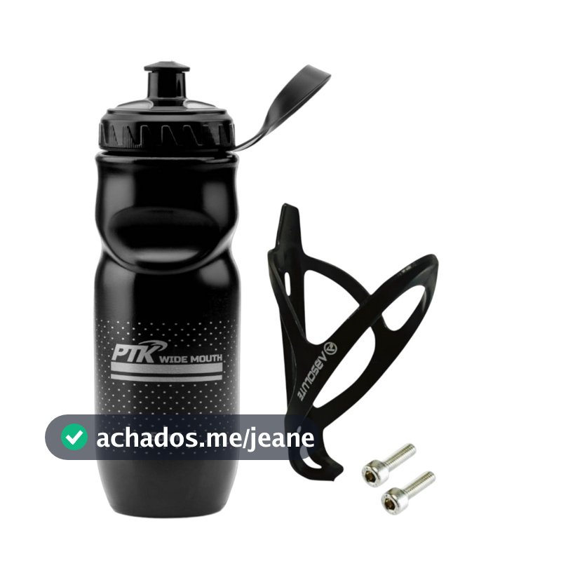 Squeeze Garrafinha Caramanhola  de agua 650ml+ Suporte absolute com parafusos