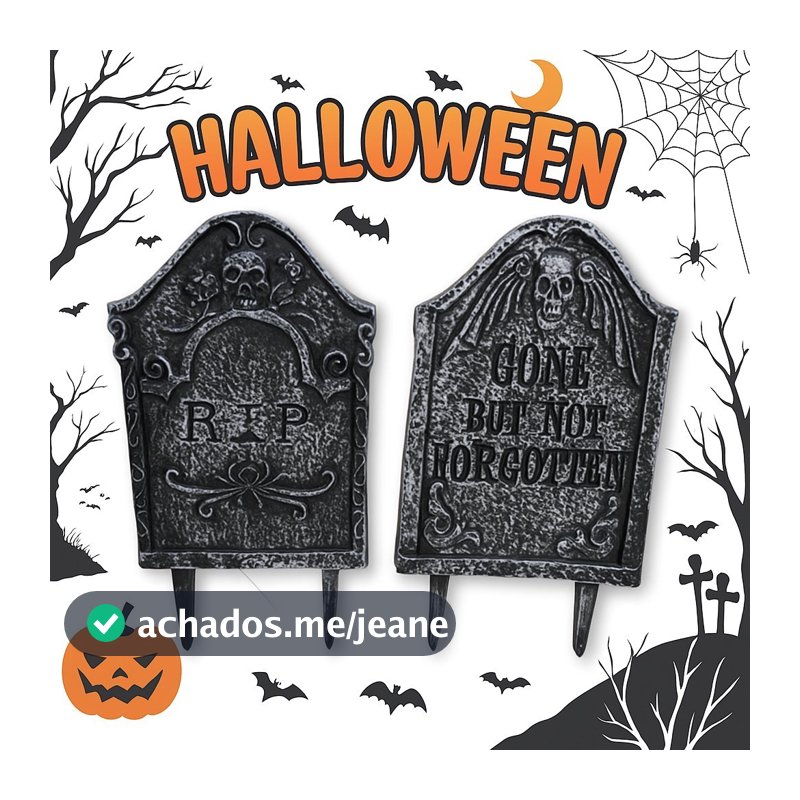 Lápide Halloween Decoração Enfeite Dia Das Bruxa Jardim Catacumba Para Festas Decoração Decorativo Festas