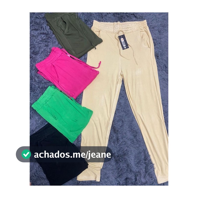 CALÇA DE MALHA FEMININA LISA, LEVE E CONFORTÁVEL