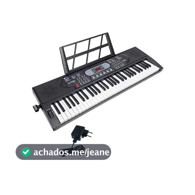 Teclado Musical 61 Teclas Spring Tc-161MK Iniciante Original