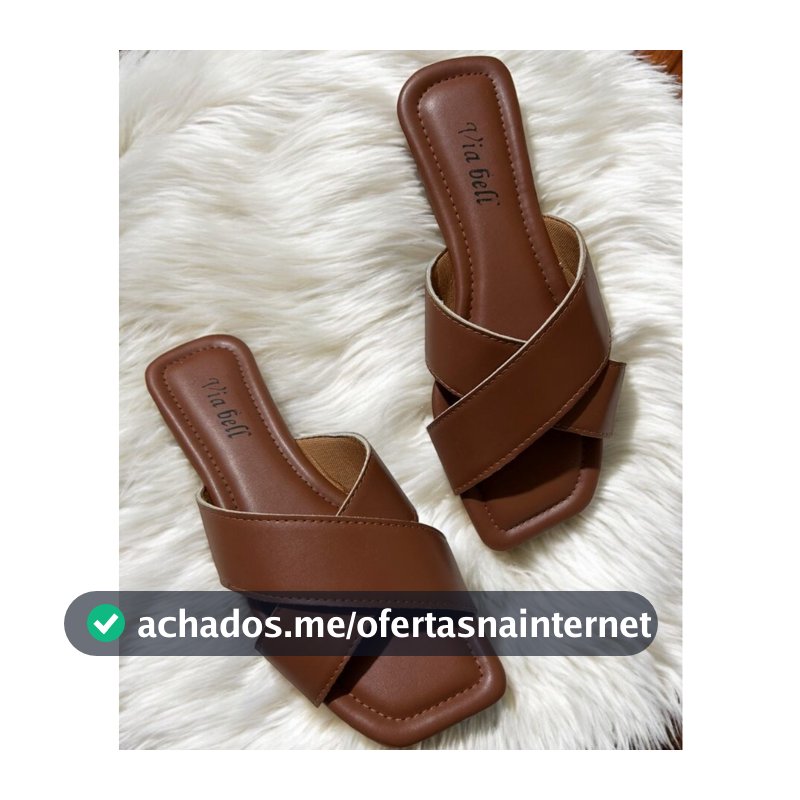 Rasteirinha Feminina Confortável Palmilha Fofinha Sandália Verão Blogueira