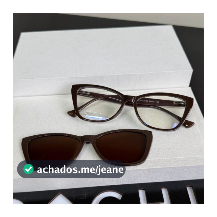 ÓCULOS Armação Para Grau Feminina Cli pon CLIPON 2 EM 1 Acetato SOLAR E ARMAÇÃO DE GRAU PARA MULHER FEMININO FEMININA ny