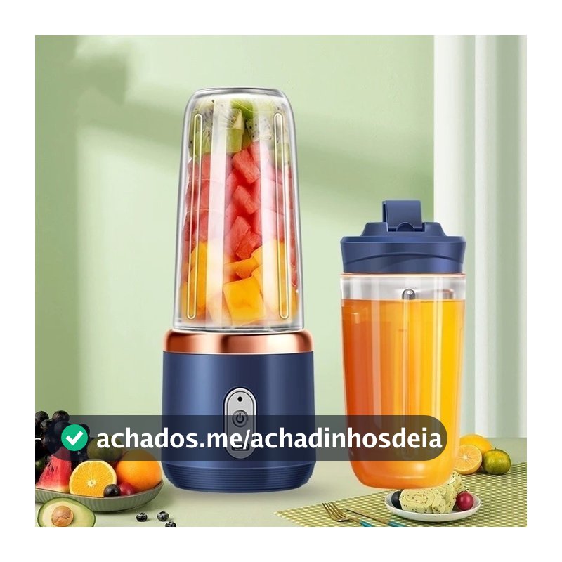 400ML 6 Lâminas Espremedor Elétrico Mini Liquidificador Portátil De Suco De Alimentos Misturador Leite