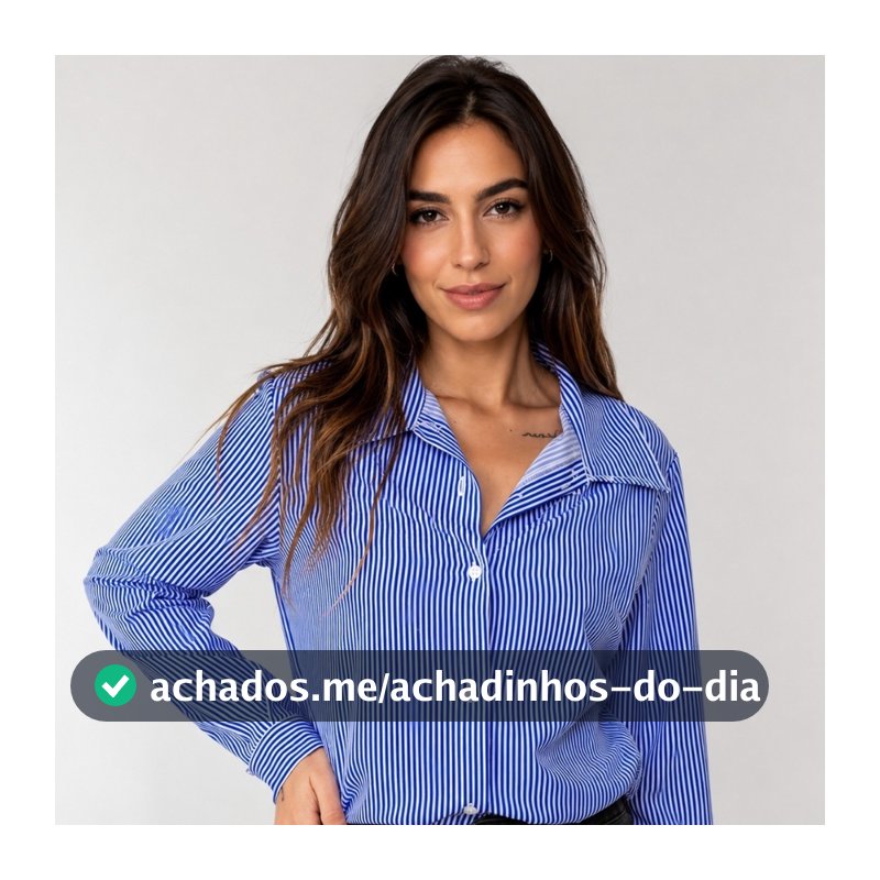 Camisa Social Feminina Manga Longa Crepe Premium Listrada e Lisa Não Amassa Blusa Elegante Escritório