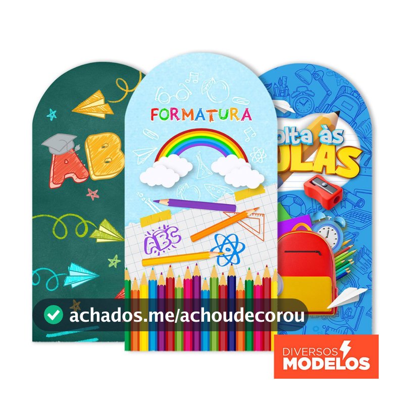 Capa Painel Romano 2x1m Decoração Formatura Infantil Sublimado Em Tecido C/Elástico para Festa